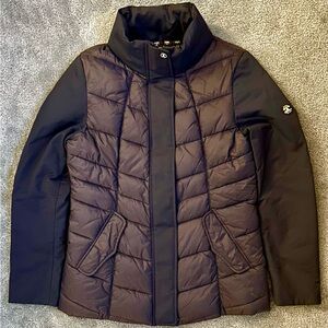 Barbour South Shields Women's Hybrid Puffer Jacket - US 6 Small - Navy Blue